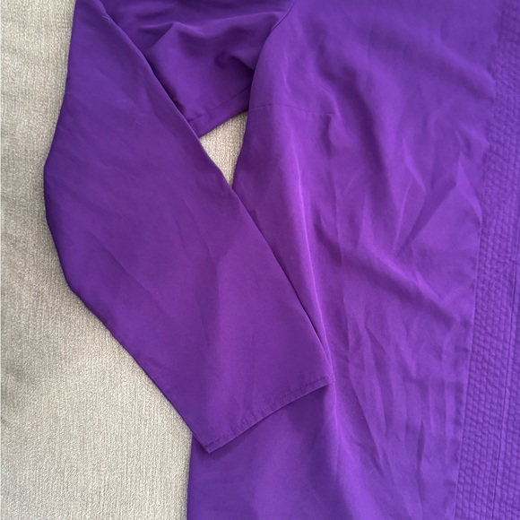 Ralph Lauren Purple Mandarin Collar Tunic Blouse - Picture 2 of 9